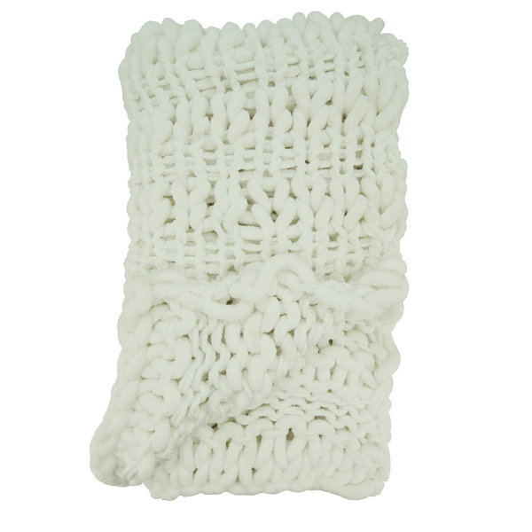 Saro Chunky Knit Throw Blanket Wayfair